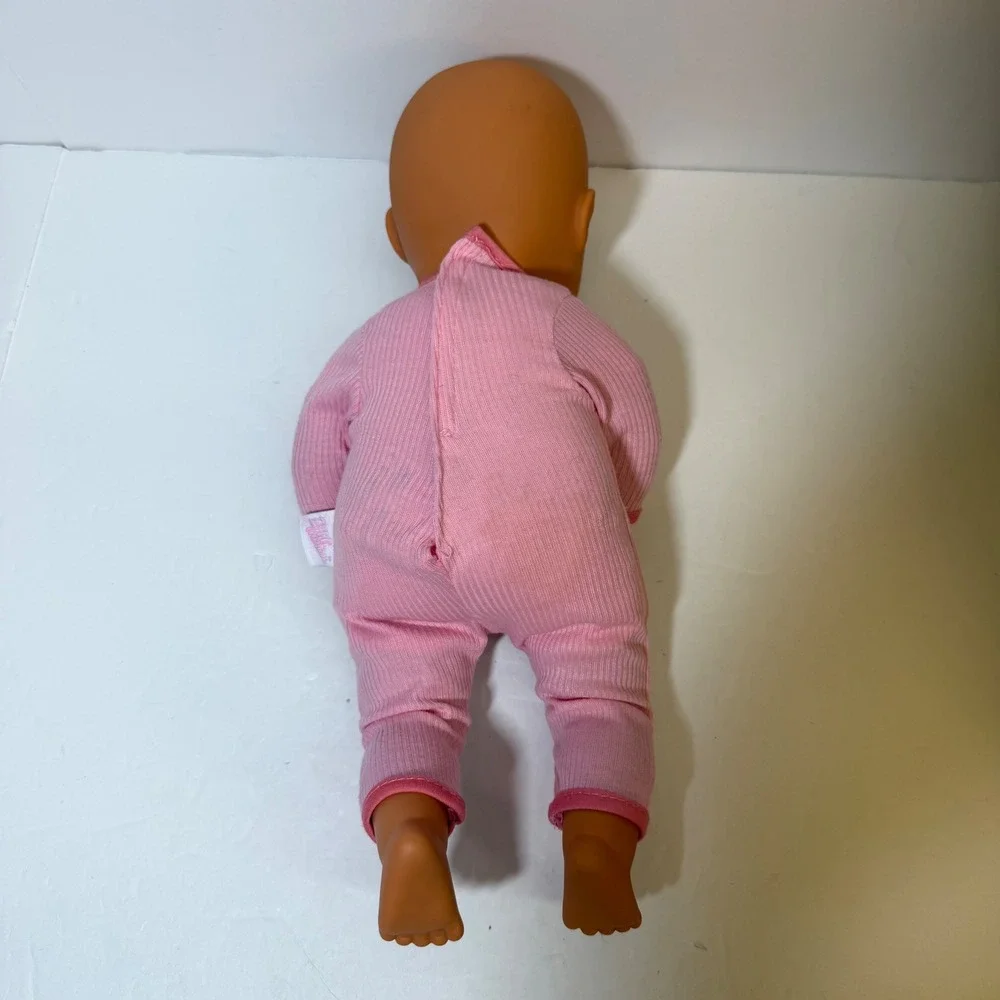Zapf Creation Baby Born Doll 2017 Pink Sheep Outfit 14 Inch Brown Sleeping Eyes